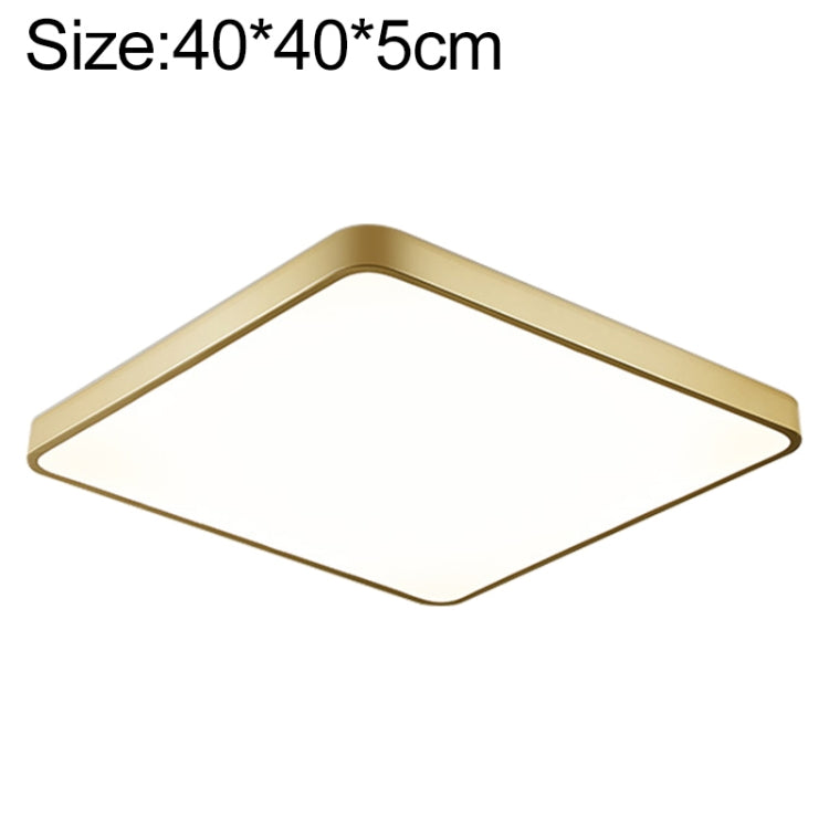 Macaron LED Square Ceiling Lamp, White Light, Size:40cm(Gold) - Celling Lights & Chandeliers by PMc TechLife | Online Shopping South Africa | PMc TechLife | Buy Now Pay Later Mobicred