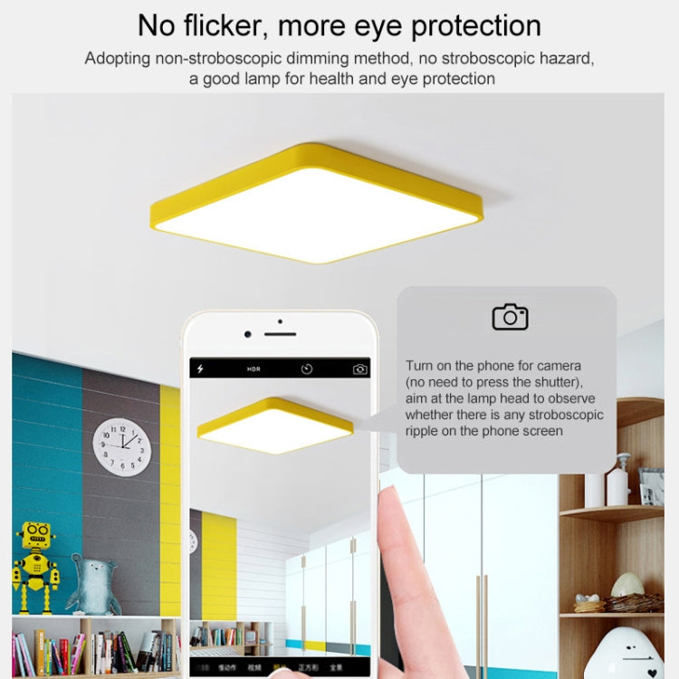 Macaron LED Square Ceiling Lamp, White Light, Size:50cm(White) - Celling Lights & Chandeliers by PMc TechLife | Online Shopping South Africa | PMc TechLife | Buy Now Pay Later Mobicred