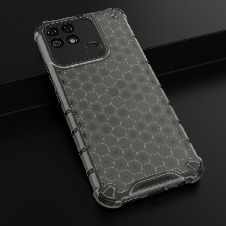 For OPPO Realme Narzo 50A Honeycomb PC + TPU Phone Case(Black) - Realme Cases by PMC TechLife | Online Shopping South Africa | PMC TechLife | Buy Now Pay Later Mobicred