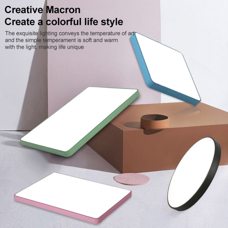 Macaron LED Rectangle Ceiling Lamp, White Light, Size:110x70cm(Black) - free shipping - PMc TechLife - Order now!
