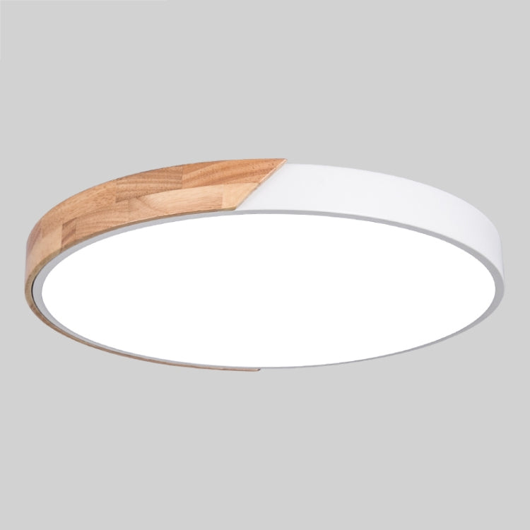 Wood Macaron LED Round Ceiling Lamp, White Light, Size:60cm(White) - Celling Lights & Chandeliers by PMc TechLife | Online Shopping South Africa | PMc TechLife | Buy Now Pay Later Mobicred