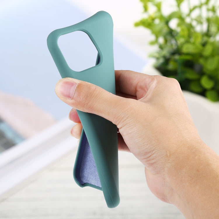 For iPhone 13 Solid Silicone Phone Case(Olive Green) - iPhone 13 Cases by PMC TechLife | Online Shopping South Africa | PMC TechLife