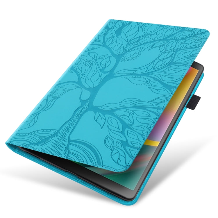 For Amazon Kindle Paperwhite 5 2021 Life Tree Series Leather Tablet Case(Lake Blue) - Amazon by PMC TechLife | Online Shopping South Africa | PMC TechLife | Buy Now Pay Later Mobicred