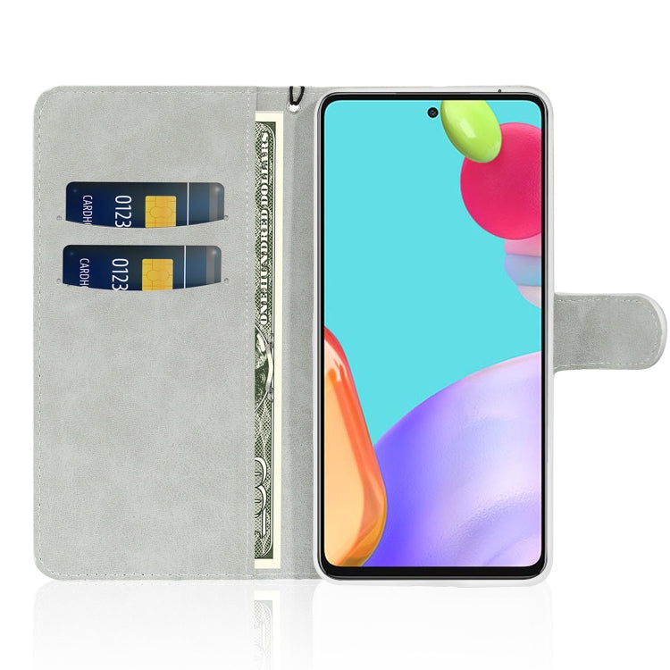 For Samsung Galaxy A73 Glitter Powder Leather Phone Case(Blue) - Galaxy Phone Cases by PMC TechLife | Online Shopping South Africa | PMC TechLife