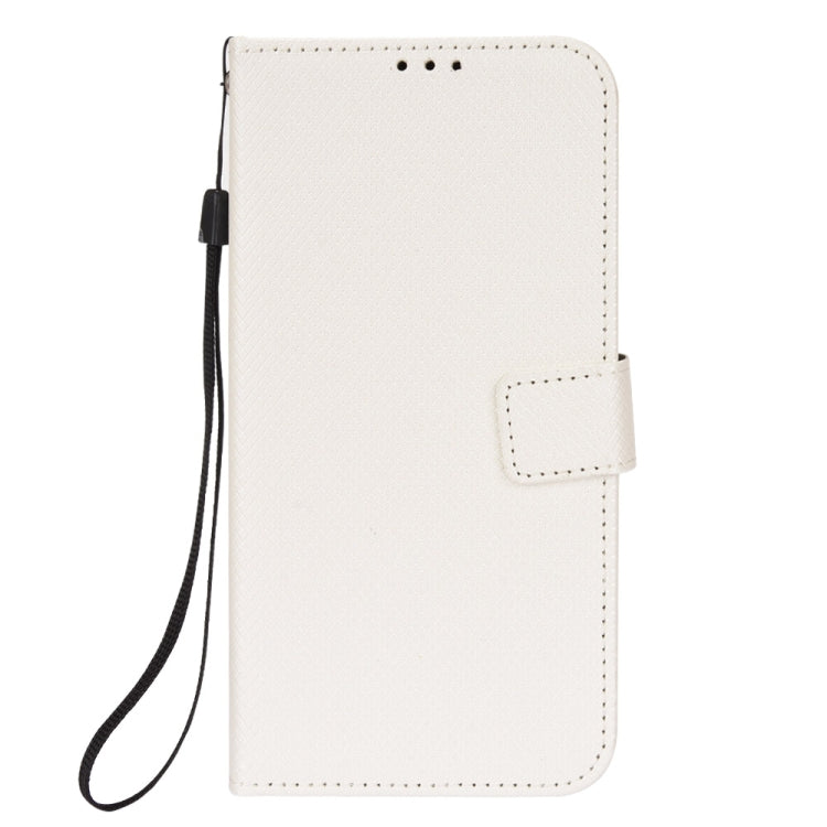 For Ulefone Note 6/ Note 6P Diamond Texture Leather Phone Case(White) - Ulefone Cases by PMC Jewellery | Online Shopping South Africa | PMC Jewellery | Buy Now Pay Later Mobicred