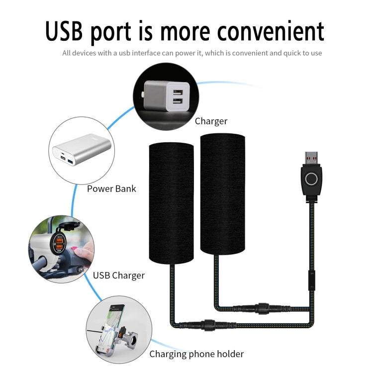 ZH-974D1 3-level Temperature Control Motorcycle Hook and Loop Fastener Intelligent Heated Grip - Grips by PMC TechLife | Online Shopping South Africa | PMC TechLife | Buy Now Pay Later Mobicred