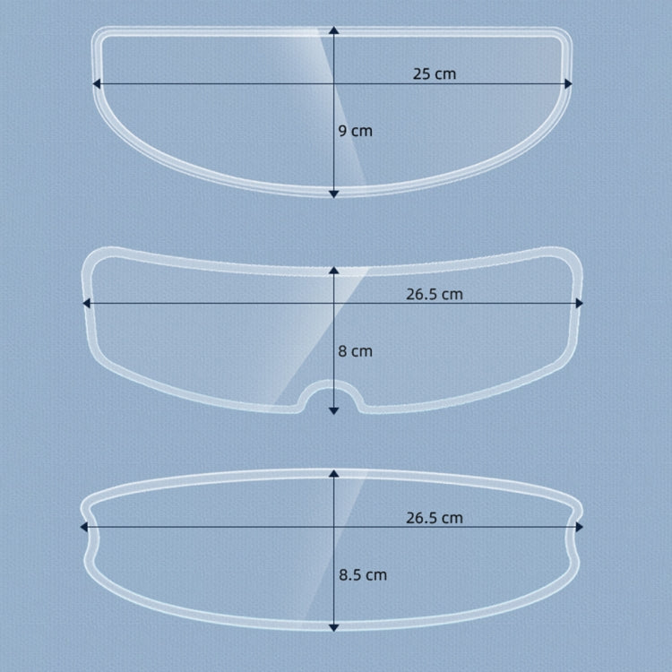Visor Anti-fog PC Shield Helmet Lens Film(26.5 x 8.0cm) - Others by PMC TechLife | Online Shopping South Africa | PMC TechLife