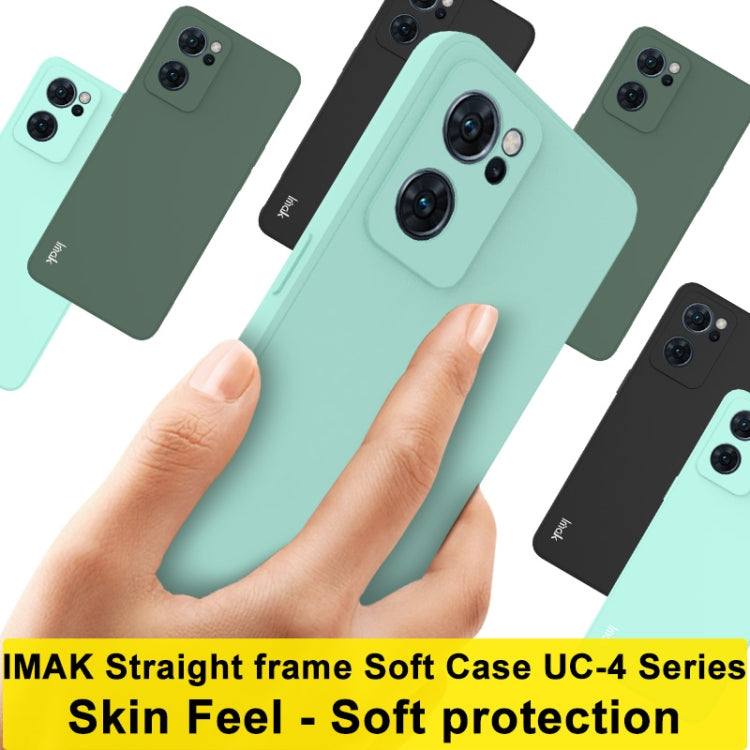 For OPPO Reno7 5G imak UC-4 Series Straight Edge TPU Soft Protective Case(Light Cyan) - OPPO Cases by imak | Online Shopping South Africa | PMC TechLife | Buy Now Pay Later Mobicred