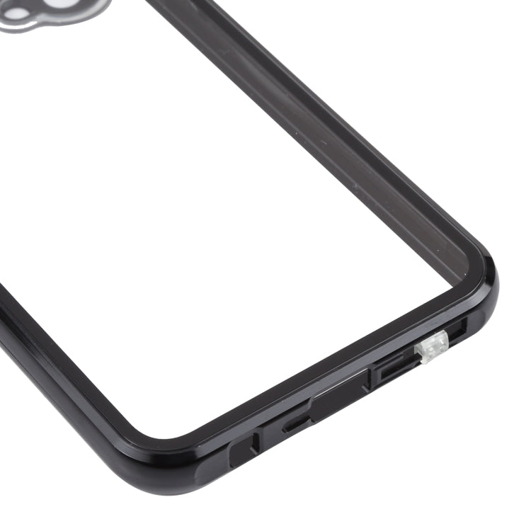 For OnePlus Nord CE 5G Full Cover Magnetic Metal Tempered Glass Phone Case(Black) - OnePlus Cases by PMC TechLife | Online Shopping South Africa | PMC TechLife