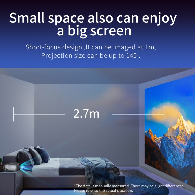 T7i 720P 200 ANSI Home Theater LED HD Digital Projector, Basic Version, EU Plug(Silver Grey) - LED Projector by PMC TechLife | Online Shopping South Africa | PMC TechLife | Buy Now Pay Later Mobicred