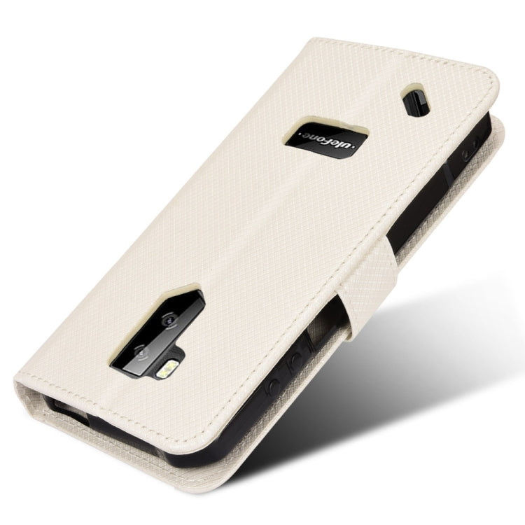 For Ulefone Armor X9 Diamond Texture Leather Phone Case(White) - Ulefone Cases by PMC Jewellery | Online Shopping South Africa | PMC Jewellery | Buy Now Pay Later Mobicred