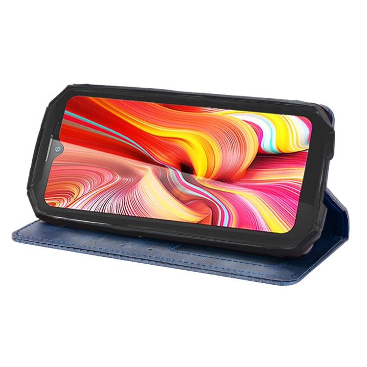 For Doogee S96 Pro Magnetic Buckle Retro Texture Leather Phone Case(Blue) - Doogee Cases by PMC TechLife | Online Shopping South Africa | PMC TechLife | Buy Now Pay Later Mobicred