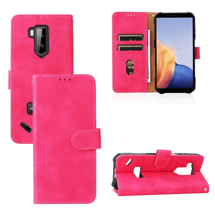 For Ulefone Armor X9 Skin Feel Magnetic Buckle Calf Texture PU Phone Case(Rose Red) - Ulefone Cases by PMC Jewellery | Online Shopping South Africa | PMC Jewellery | Buy Now Pay Later Mobicred