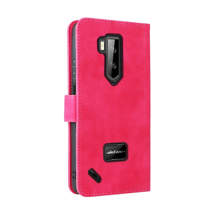 For Ulefone Armor X9 Skin Feel Magnetic Buckle Calf Texture PU Phone Case(Rose Red) - Ulefone Cases by PMC Jewellery | Online Shopping South Africa | PMC Jewellery | Buy Now Pay Later Mobicred