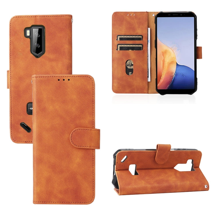 For Ulefone Armor X9 Skin Feel Magnetic Buckle Calf Texture PU Phone Case(Brown) - Ulefone Cases by PMC Jewellery | Online Shopping South Africa | PMC Jewellery | Buy Now Pay Later Mobicred
