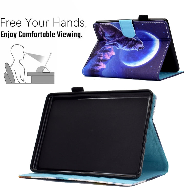 For Amazon Kindle Paperwhite 5 Sewing Pen Slot Leather Tablet Case(Night Wolf) - Amazon by PMC TechLife | Online Shopping South Africa | PMC TechLife