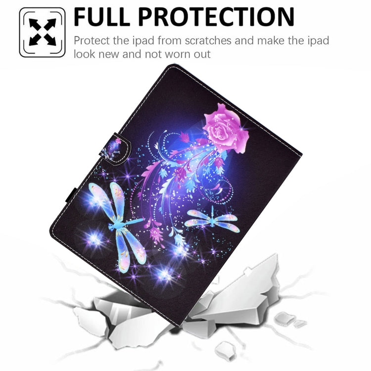 For 10 inch Tablet Electric Pressed TPU Leather Tablet Case(Butterfly) - 10 - 11 inch by PMC TechLife | Online Shopping South Africa | PMC TechLife | Buy Now Pay Later Mobicred