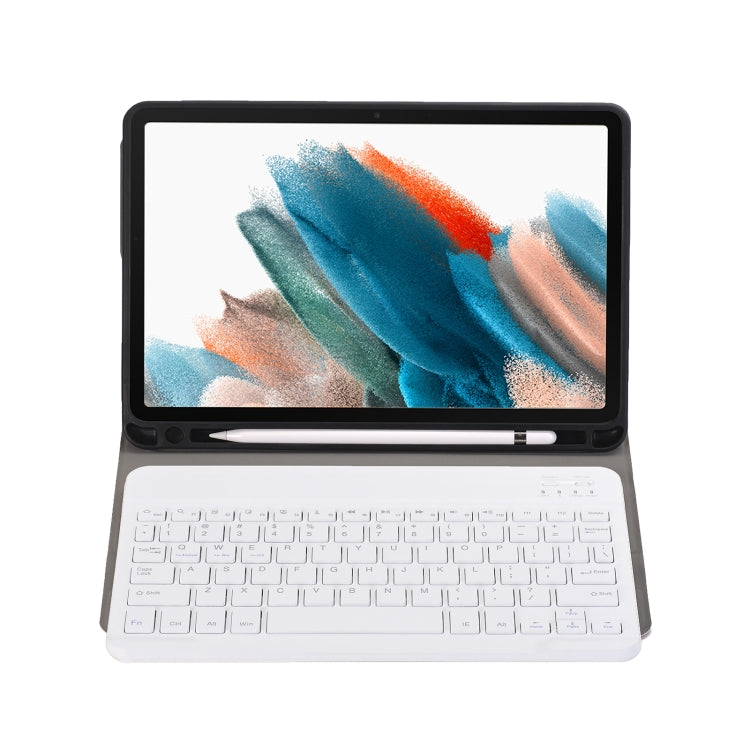 A08B Bluetooth Keyboard Leather Case with Holder & TPU Pen Slot For Samsung Galaxy Tab A8 10.5 2021 SM-X205 / SM-X200(Gold) - Samsung Keyboard by PMC TechLife | Online Shopping South Africa | PMC TechLife