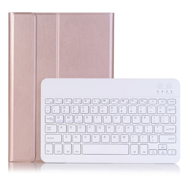 A870B Bluetooth Keyboard Leather Case with Holder & TPU Pen Slot For Samsung Galaxy Tab S8 11 inch SM-X700 / SM-X706(Rose Gold) - free shipping - PMC TechLife - Order now!
