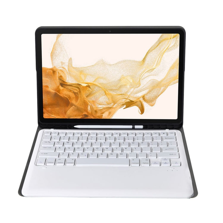 A800B Split Bluetooth Keyboard Leather Case with Holder & Pen Slot For Samsung Galaxy Tab S8+ X800(Gold) - Samsung Keyboard by PMC TechLife | Online Shopping South Africa | PMC TechLife