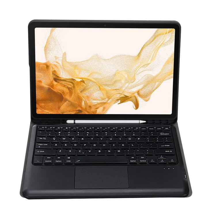 A800B-A Split Bluetooth Keyboard Leather Case with Holder & Pen Slot & Touchpad For Samsung Galaxy Tab S8+ X800(Blue) - free shipping - PMC TechLife - Order now!