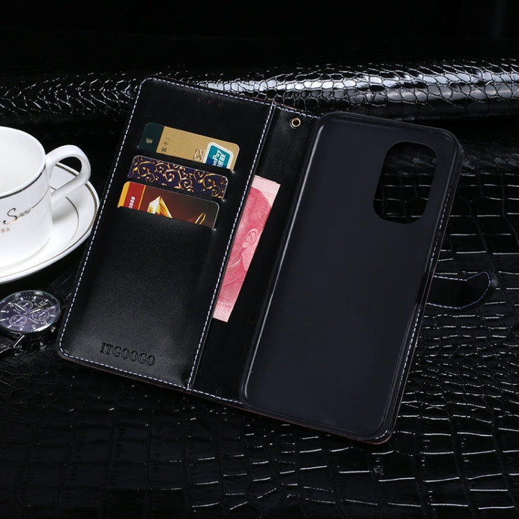 For Ulefone Note 13P idewei Crocodile Texture Horizontal Flip Phone Leather Phone Case(Dark Blue) - free shipping - PMC Jewellery - Order now!