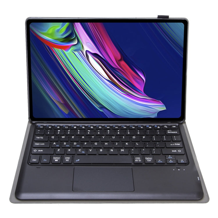AM17-A TPU Detachable Bluetooth Keyboard Leather Case with Bracket & Touchpad For Lenovo Xiaoxin Pad Pro 12.6 inch TB-Q706F(Black) - Lenovo Keyboard by PMC TechLife | Online Shopping South Africa | PMC TechLife