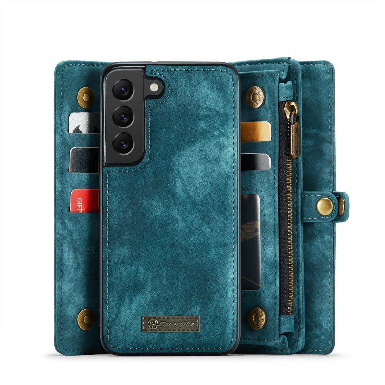For Samsung Galaxy S22 5G CaseMe-008 Detachable Multifunctional Horizontal Flip Leather Case(Green) - free shipping - PMC Jewellery - Order now!