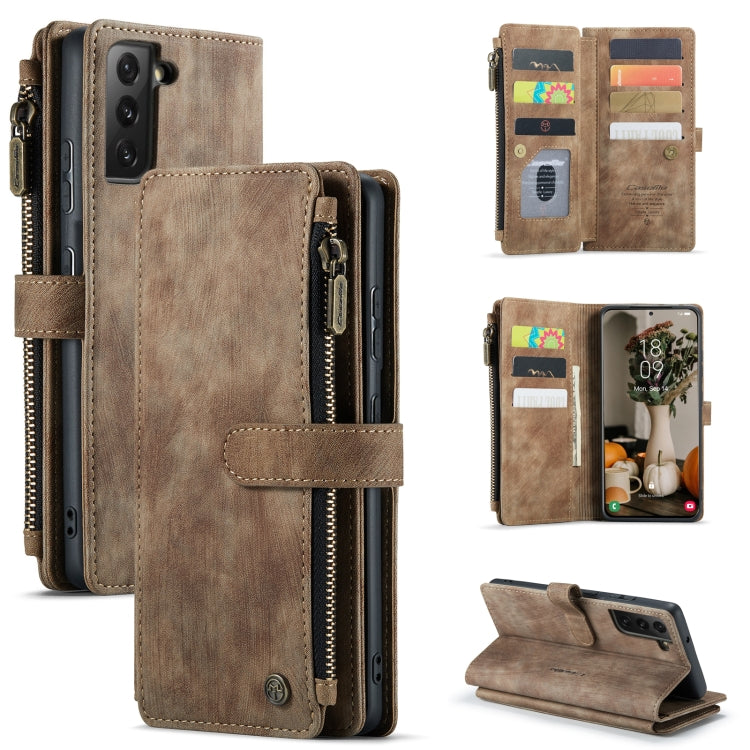 For Samsung Galaxy S22+ 5G CaseMe C30 Multifunctional Phone Leather Case with Holder & Card Slot & Wallet(Brown) - free shipping - PMC Jewellery - Order now!