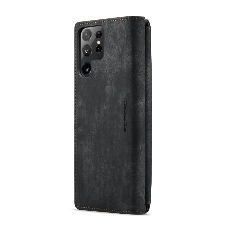 For Samsung Galaxy S22 Ultra 5G CaseMe C30 Multifunctional Phone Leather Case with Holder & Card Slot & Wallet(Black) - free shipping - PMC Jewellery - Order now!