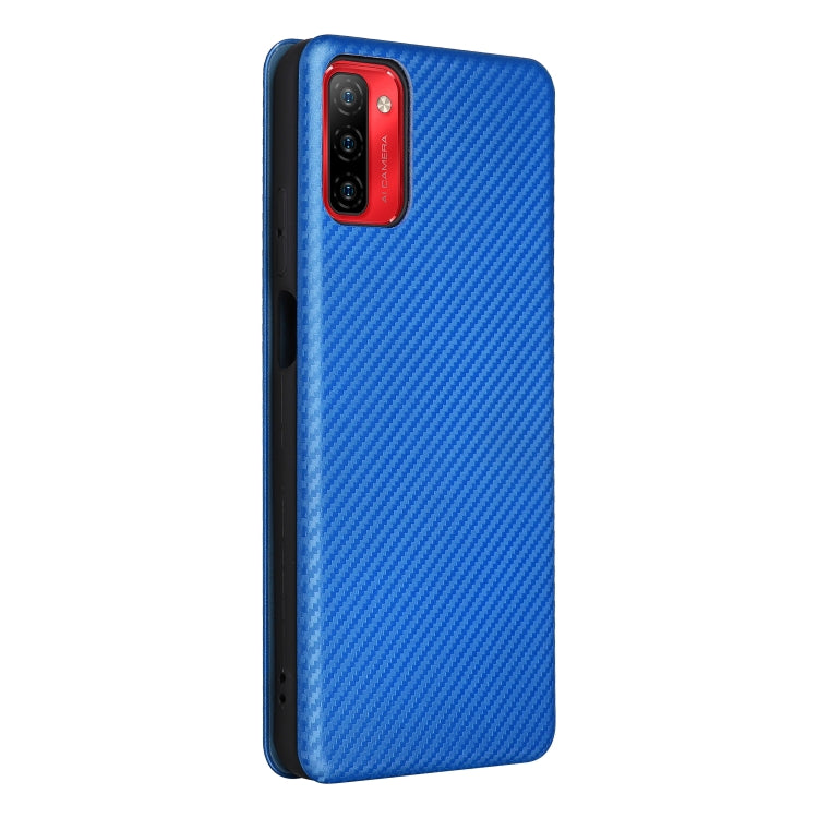 For Ulefone Note 12P Carbon Fiber Texture Horizontal Flip PU Phone Case(Blue) - Ulefone Cases by PMC Jewellery | Online Shopping South Africa | PMC Jewellery | Buy Now Pay Later Mobicred