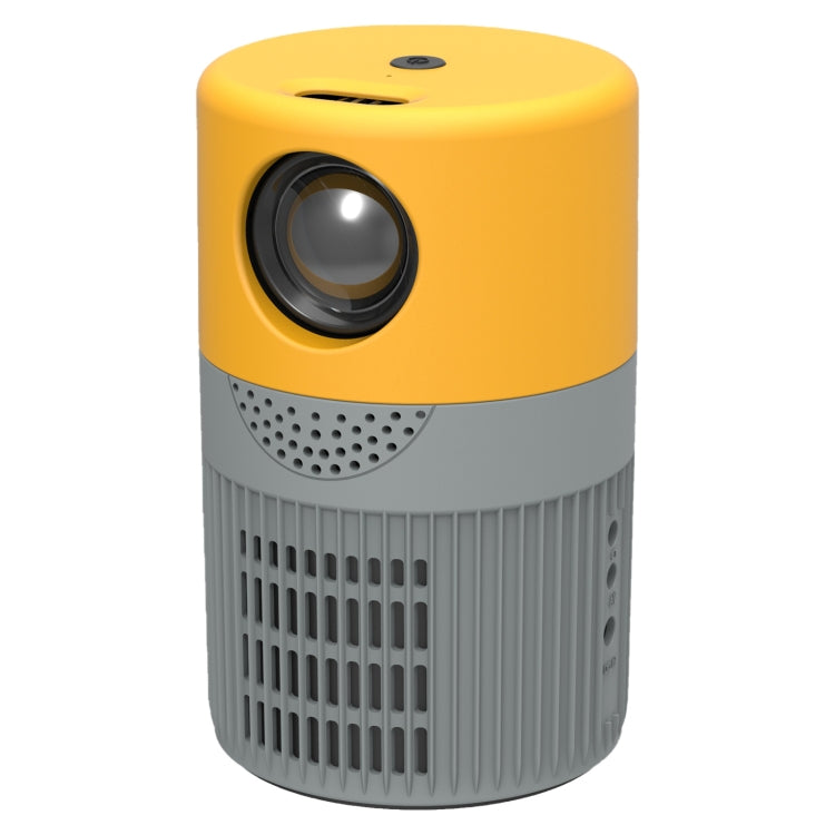 T400 100 inch Screen 3000 Lumens LED Mini Projector, Plug Type:EU Plug(Grey Yellow) - Mini Projector by PMC TechLife | Online Shopping South Africa | PMC TechLife | Buy Now Pay Later Mobicred