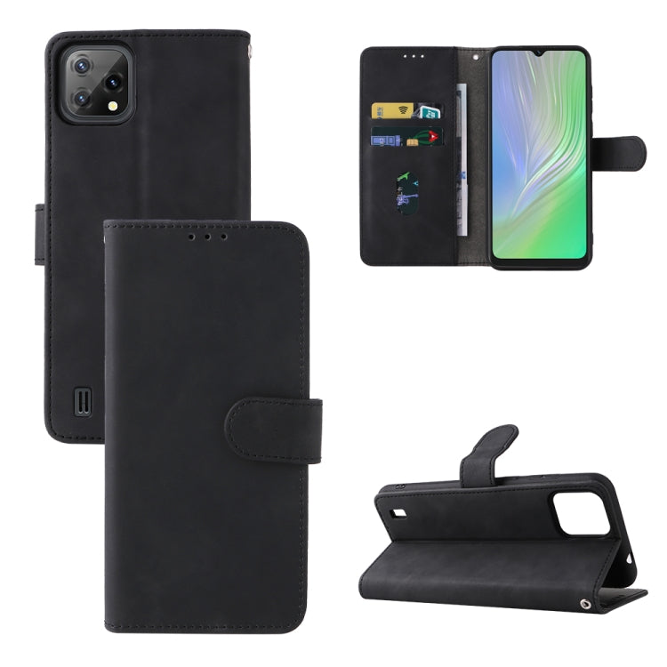 For Blackview A55 Skin Feel Magnetic Buckle Leather Phone Case(Black) - More Brand by PMC TechLife | Online Shopping South Africa | PMC TechLife