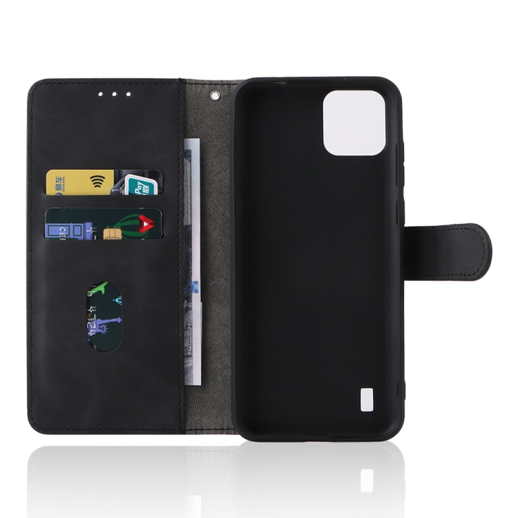 For Blackview A55 Skin Feel Magnetic Buckle Leather Phone Case(Black) - More Brand by PMC TechLife | Online Shopping South Africa | PMC TechLife