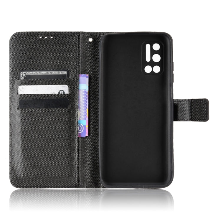 For DOOGEE N40 Pro Diamond Texture Leather Phone Case(Black) - Doogee Cases by PMC TechLife | Online Shopping South Africa | PMC TechLife | Buy Now Pay Later Mobicred