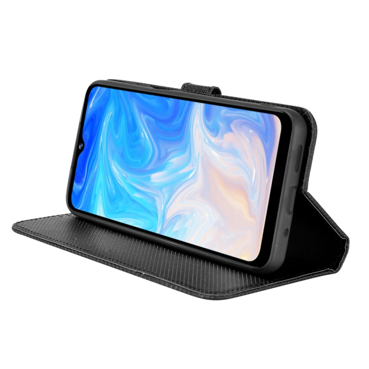 For DOOGEE N40 Pro Diamond Texture Leather Phone Case(Black) - Doogee Cases by PMC TechLife | Online Shopping South Africa | PMC TechLife | Buy Now Pay Later Mobicred