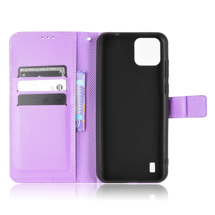 For Blackview A55 Diamond Texture Leather Phone Case(Purple) - More Brand by PMC TechLife | Online Shopping South Africa | PMC TechLife | Buy Now Pay Later Mobicred
