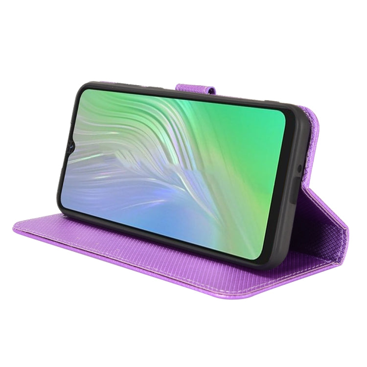 For Blackview A55 Diamond Texture Leather Phone Case(Purple) - More Brand by PMC TechLife | Online Shopping South Africa | PMC TechLife | Buy Now Pay Later Mobicred