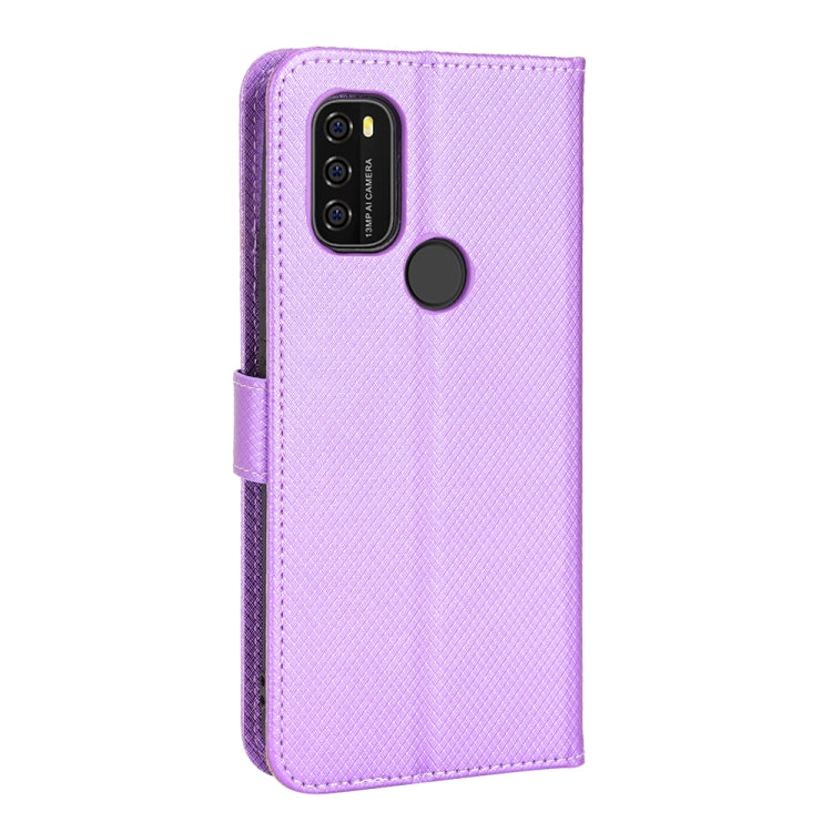For Blackview A70 2021 Diamond Texture Leather Phone Case(Purple) - More Brand by PMC TechLife | Online Shopping South Africa | PMC TechLife | Buy Now Pay Later Mobicred