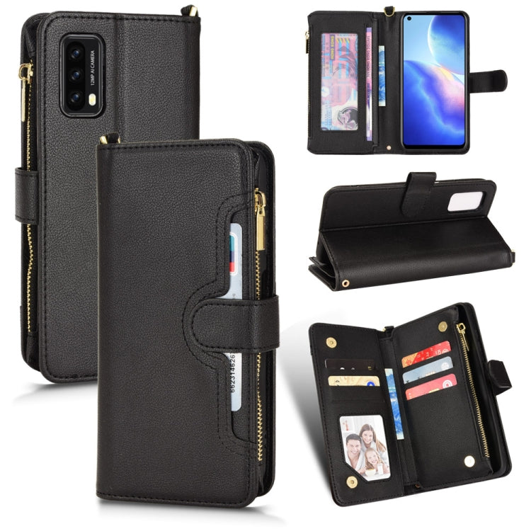 For Blackview A90 Litchi Texture Zipper Leather Phone Case(Black) - More Brand by PMC TechLife | Online Shopping South Africa | PMC TechLife