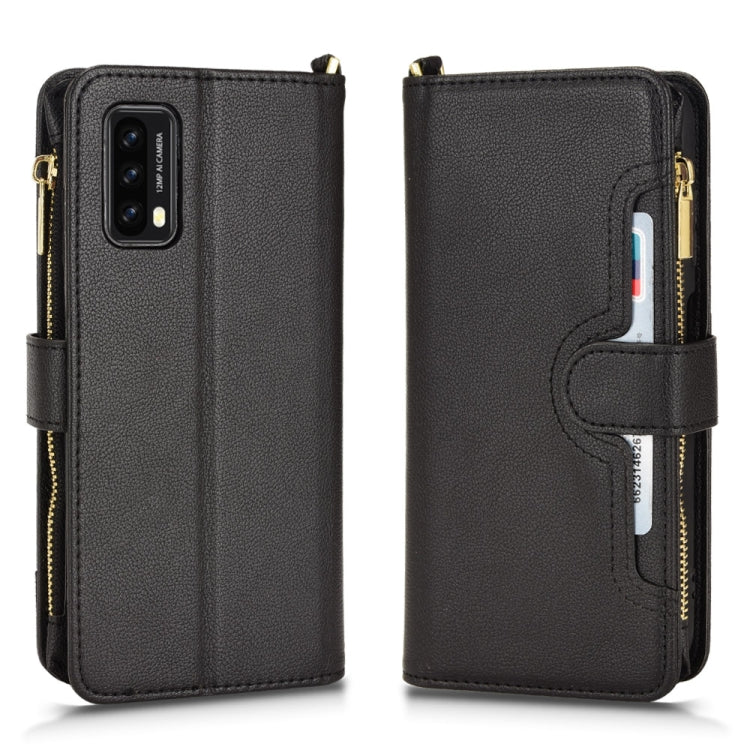 For Blackview A90 Litchi Texture Zipper Leather Phone Case(Black) - More Brand by PMC TechLife | Online Shopping South Africa | PMC TechLife
