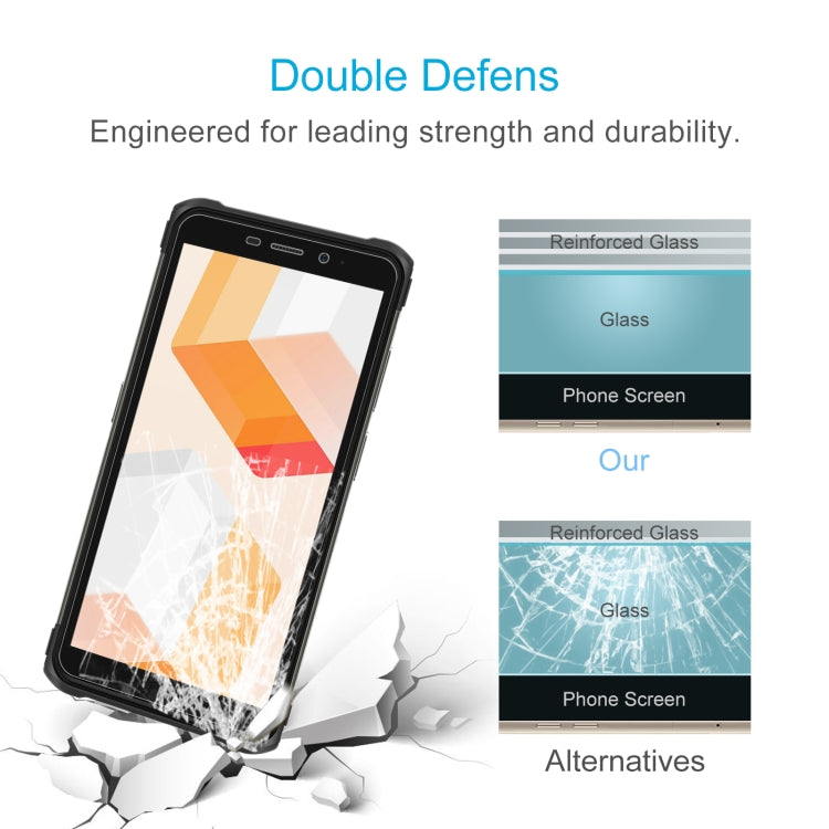 50 PCS 0.26mm 9H 2.5D Tempered Glass Film For Ulefone Armor X10 Pro - Ulefone Tempered Glass by PMC Jewellery | Online Shopping South Africa | PMC Jewellery | Buy Now Pay Later Mobicred