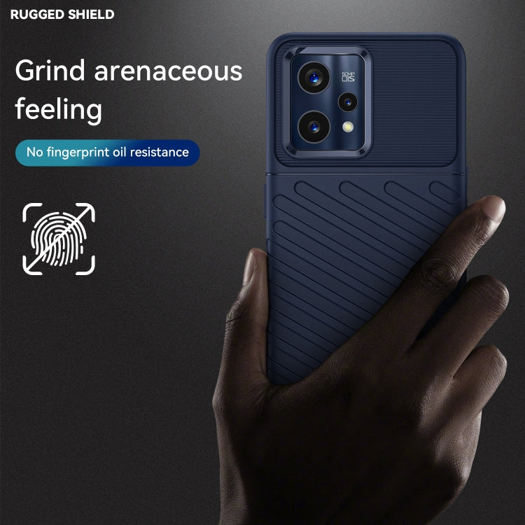 For OPPO Realme 9 Pro+ Thunderbolt Shockproof TPU Protective Soft Phone Case(Blue) - Realme Cases by PMC TechLife | Online Shopping South Africa | PMC TechLife | Buy Now Pay Later Mobicred