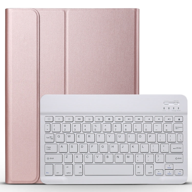 A11 Lambskin Texture Ultra-thin Bluetooth Keyboard Leather Case For iPad Air 2022 / Air 2020 10.9 & Pro 11 inch 2021 / 2020 / 2018(Rose Gold) - Universal by PMC TechLife | Online Shopping South Africa | PMC TechLife