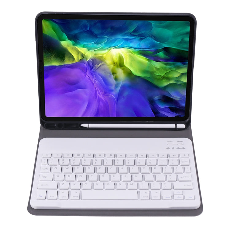 A11B Lambskin Texture Ultra-thin Bluetooth Keyboard Leather Case with Pen Holder For iPad Air 5 2022 / Air 4 2020 10.9 & Pro 11 inch 2021 / 2020 / 2018(Rose Gold) - free shipping - PMC TechLife - Order now!