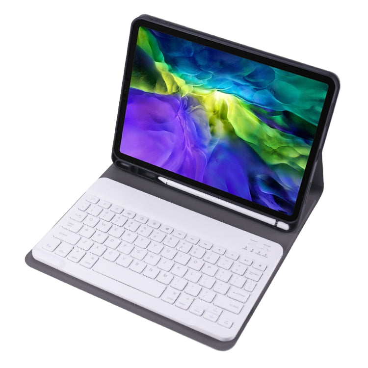 A11B Lambskin Texture Ultra-thin Bluetooth Keyboard Leather Case with Pen Holder For iPad Air 5 2022 / Air 4 2020 10.9 & Pro 11 inch 2021 / 2020 / 2018(Rose Gold) - free shipping - PMC TechLife - Order now!
