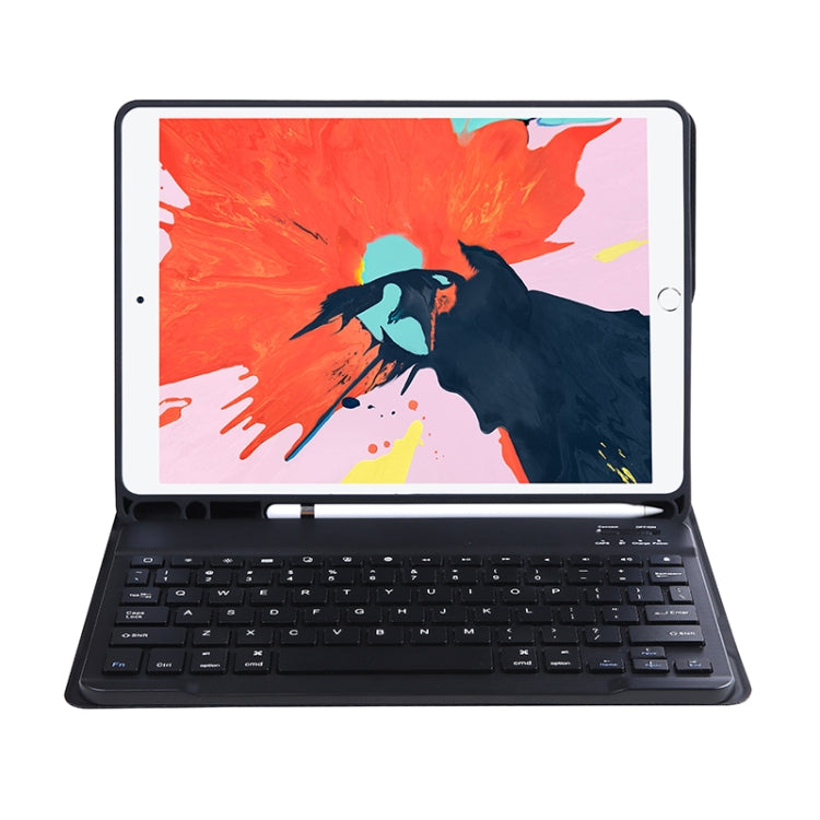C-098B Candy Color Skin Feel Texture Bluetooth Keyboard Leather Case with Pen Holder For iPad Air 4 10.9 2020 / Air 5 10.9 2022 (Black) - For iPad Air by PMC TechLife | Online Shopping South Africa | PMC TechLife