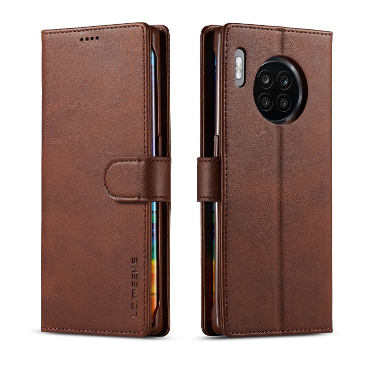 For Honor 50 Lite LC.IMEEKE Calf Texture Flip Leather Phone Case(Brown) - free shipping - PMC TechLife - Order now!