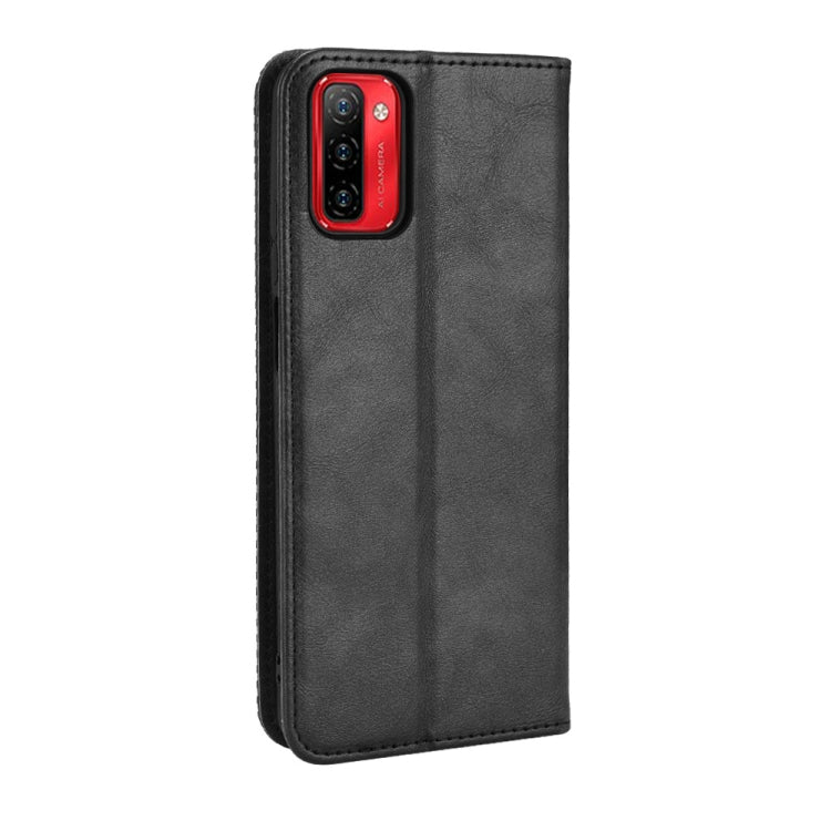 For Ulefone Note 12P Magnetic Buckle Retro Texture Leather Phone Case(Black) - Ulefone Cases by PMC Jewellery | Online Shopping South Africa | PMC Jewellery | Buy Now Pay Later Mobicred