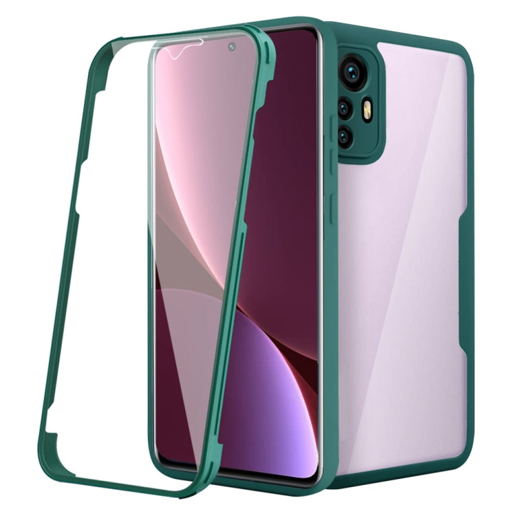 For Xiaomi 12 5G Acrylic + TPU 360 Degrees Full Coverage Shockproof Phone Case(Green) - Xiaomi Cases by PMC TechLife | Online Shopping South Africa | PMC TechLife